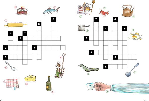 Изображение товара Развивающая книга Белая ворона Петсон и Финдус решают кроссворд, мягкая обложка (Нурдквист Свен)