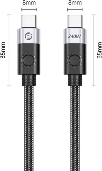 Изображение товара Кабель Orico CC240-20-05-BK-BP (0.5м, черный)