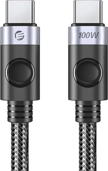 Изображение товара Кабель Orico C2CZ-10-BK-BP (1м, черный/серебристый)