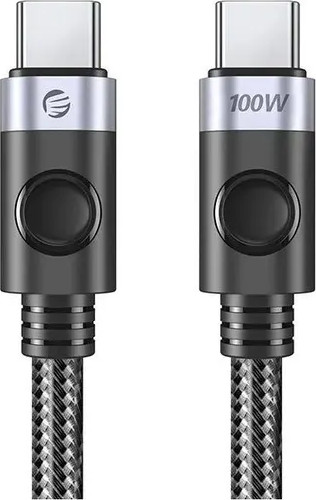 Изображение товара Кабель Orico C2CZ-15-BK-BP (1.5м, черный/серебристый)