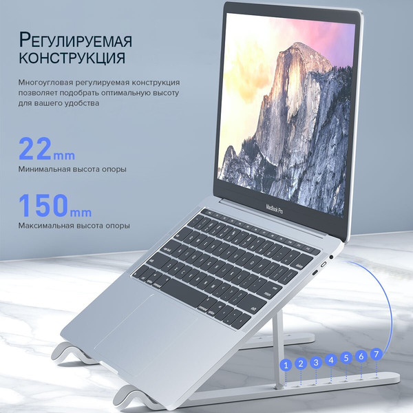 Изображение товара Подставка для ноутбука Orico PFB-A24-WH-BP (белый)