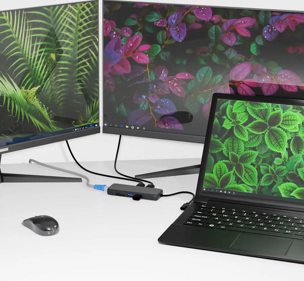 Изображение товара Док-станция для ноутбука Lyambda LC130 (серый)