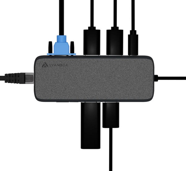 Изображение товара Док-станция для ноутбука Lyambda LC130 (серый)