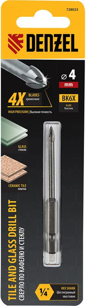 Изображение товара Сверло Denzel по керамической плитке 728023