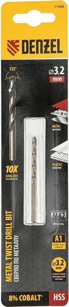 Изображение товара Сверло Denzel по металлу 71408