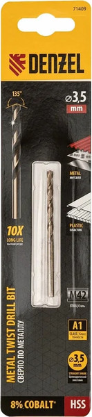 Изображение товара Сверло Denzel по металлу 71409