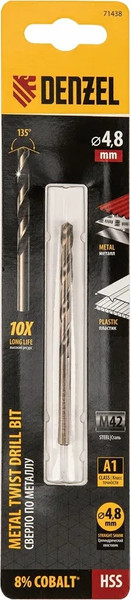 Изображение товара Сверло Denzel по металлу 71438