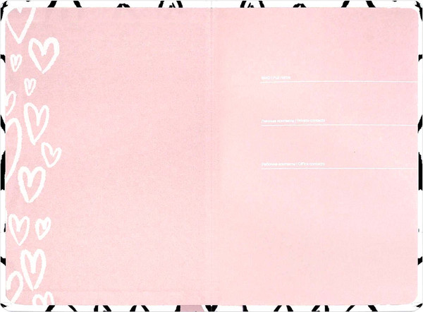 Изображение товара Записная книжка Феникс+ Крупные сердечки / 71542