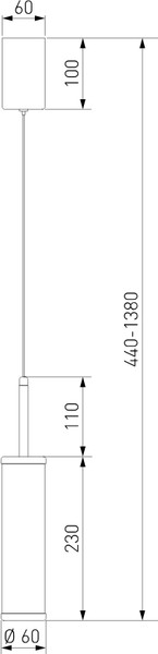 Изображение товара Люстра Евросвет Stark 50386/1 LED 3000К (латунь)