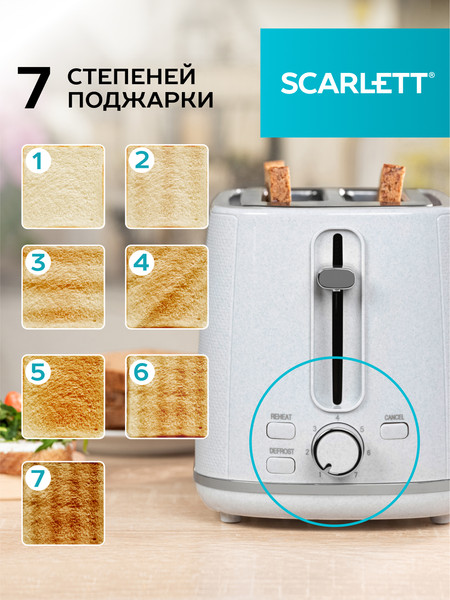 Изображение товара Тостер Scarlett SC-TM11067 (гранит)