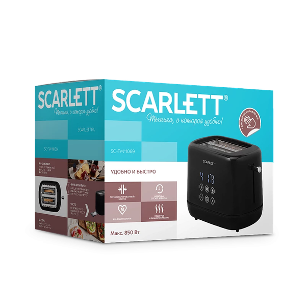 Изображение товара Тостер Scarlett SC-TM11069 (черный)