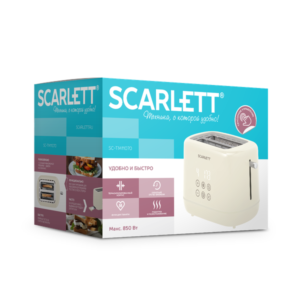 Изображение товара Тостер Scarlett SC-TM11070 (бежевый)