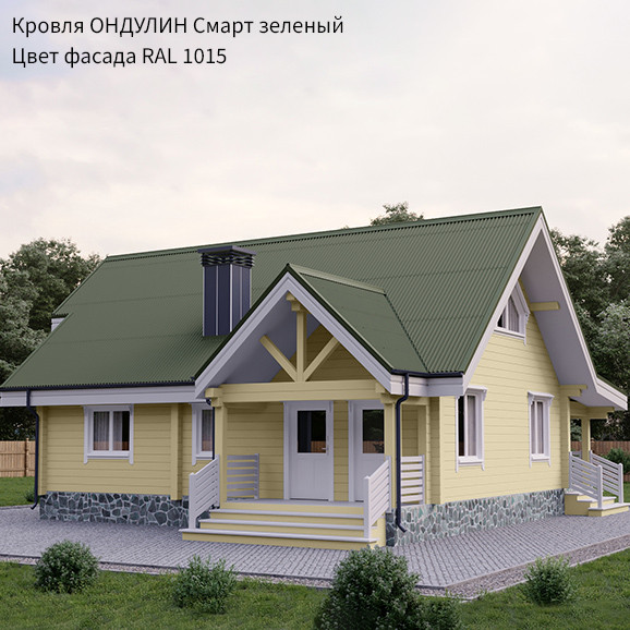 Изображение товара Лист кровельный Onduline Smart DIY (1950х760, зеленый)