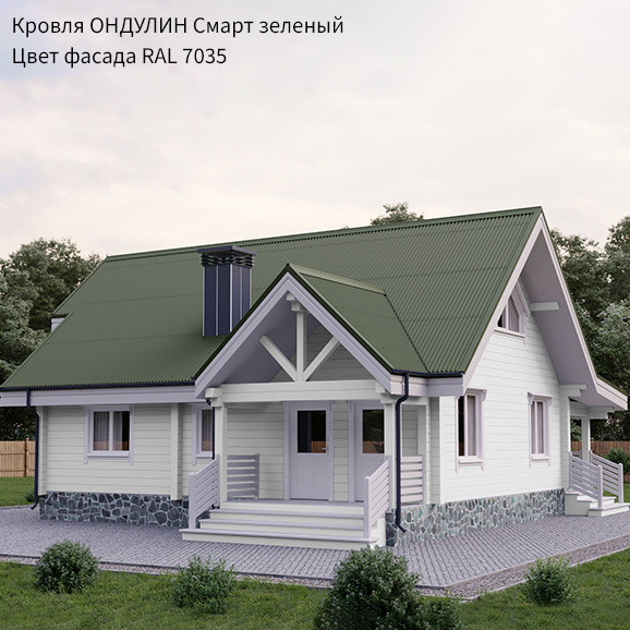 Изображение товара Лист кровельный Onduline Smart DIY (1950х760, зеленый)