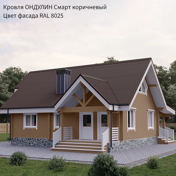 Изображение товара Лист кровельный Onduline Smart DIY (1950х760, коричневый)