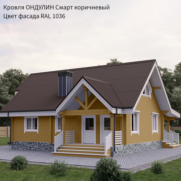 Изображение товара Лист кровельный Onduline Smart DIY (1950х760, коричневый)