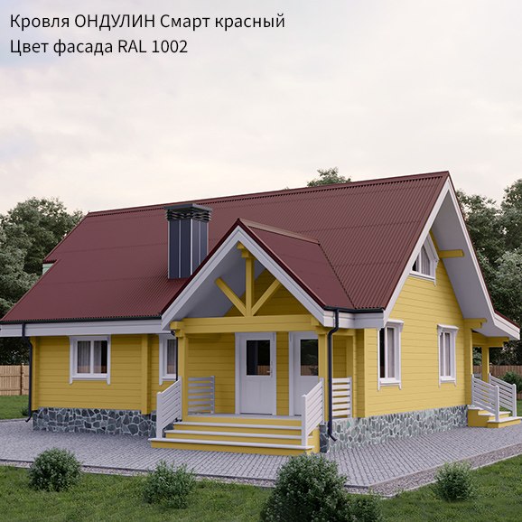 Изображение товара Лист кровельный Onduline Smart DIY (1950х760, красный)