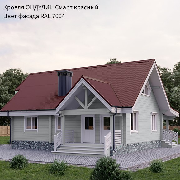 Изображение товара Лист кровельный Onduline Smart DIY (1950х760, красный)