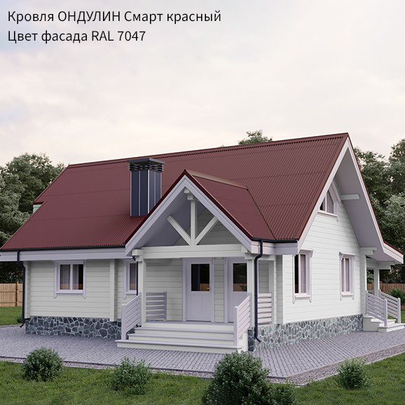 Изображение товара Лист кровельный Onduline Smart DIY (1950х760, красный)