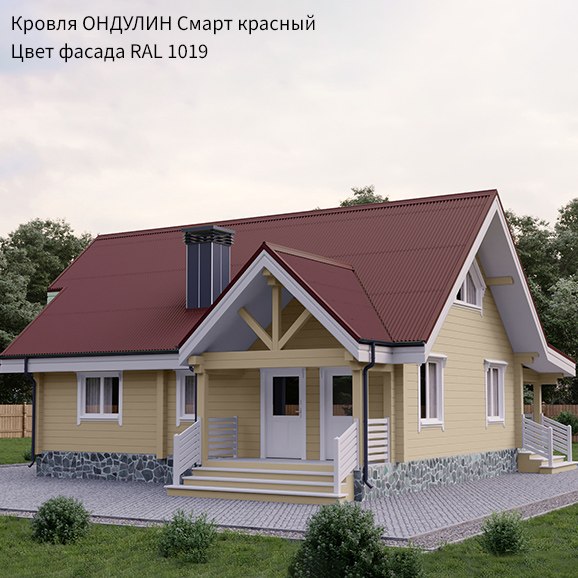 Изображение товара Лист кровельный Onduline Smart DIY (1950х760, красный)