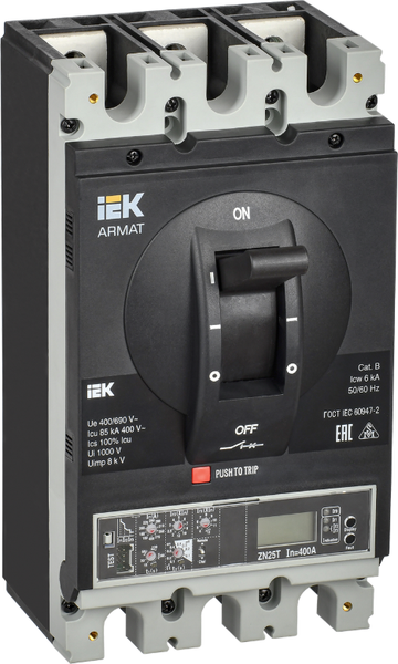 Изображение товара Выключатель автоматический IEK AR-MCCB-3H-085-0400A-ELPC