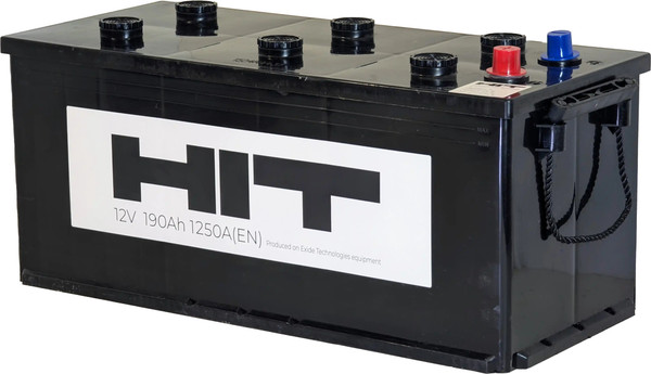 Изображение товара Автомобильный аккумулятор HIT 190 (3) Евро +/- 1250A / 6СТ-190NR (190 А/ч)