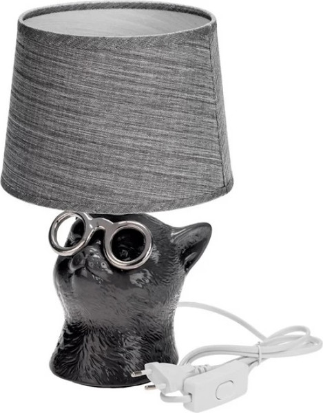 Изображение товара Прикроватная лампа Rexant Кот в очках / 603-1034 (черный)