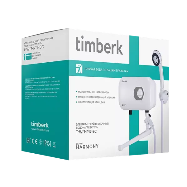 Изображение товара Проточный водонагреватель Timberk T-WI7-P17-SC