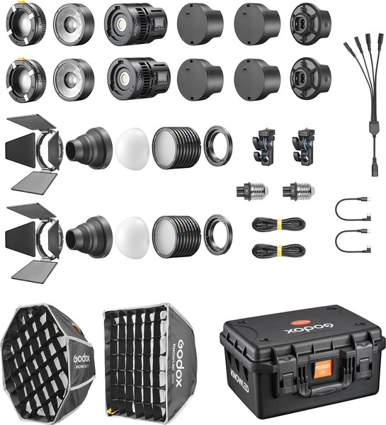 Изображение товара Комплект осветителей студийных Godox Knowled MS60R 2K / 32654n