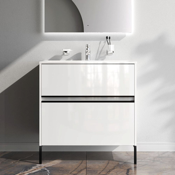 Изображение товара Тумба с умывальником AM.PM Sense M7B-FUX0802WG-WCC0802WG