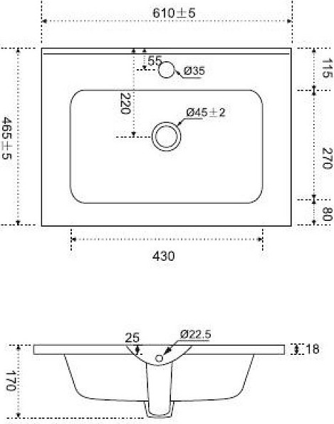 Изображение товара Тумба с умывальником AM.PM Sense M7B-FUX0602WG-WCC0602WG