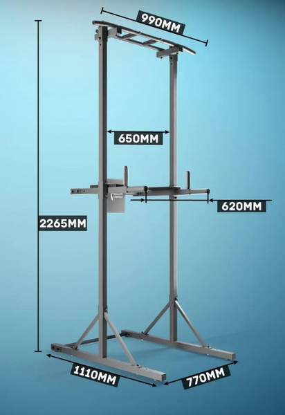 Изображение товара Турник-брусья Absolute Champion Aktiv Супер Люкс Напольный / АЧ13926 (графит)