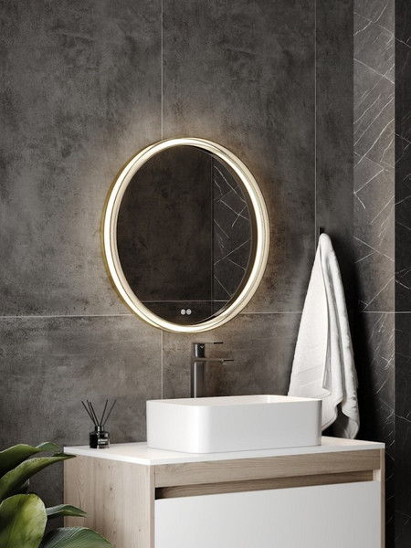 Изображение товара Зеркало Teymi Lina Romantic Gold D60 LED / T20131