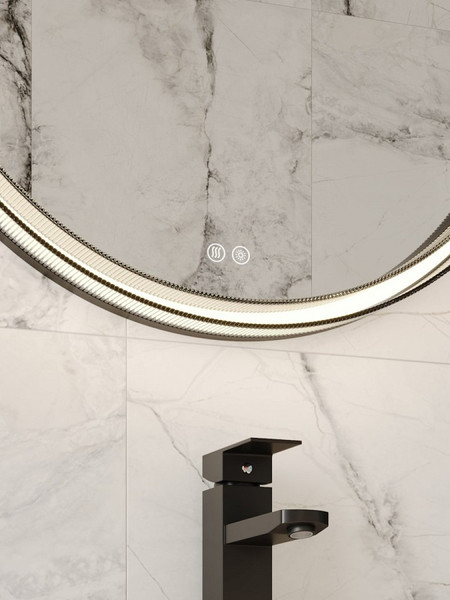 Изображение товара Зеркало Teymi Lina Romantic Black D60 LED / T20132