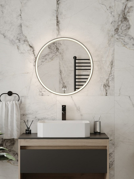 Изображение товара Зеркало Teymi Lina Romantic Black D60 LED / T20132