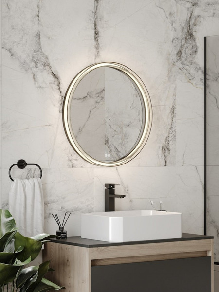 Изображение товара Зеркало Teymi Lina Romantic Black D60 LED / T20132