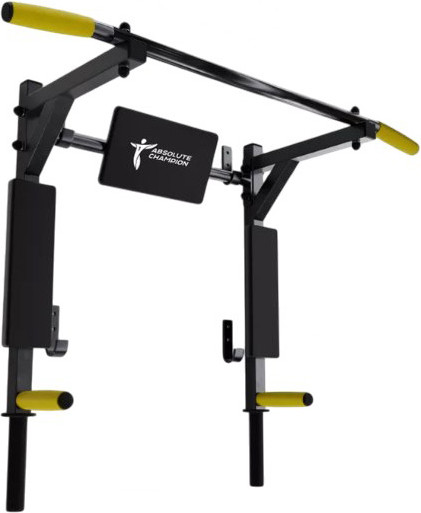 Изображение товара Турник-брусья Absolute Champion Атлант / АЧ 11909 (черный с желтыми ручками)