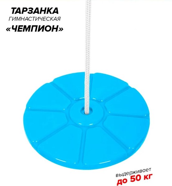 Изображение товара Тарзанка подвесная Absolute Champion Чемпион с кольцом детским / АЧ 13698 (голубой)