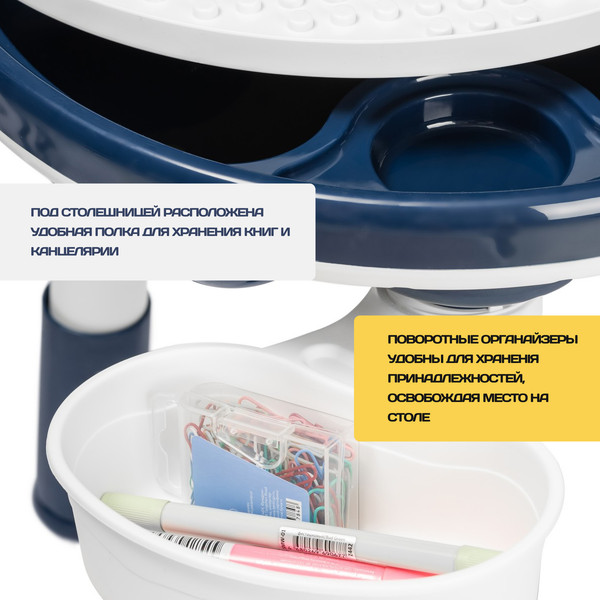 Изображение товара Комплект мебели с детским столом NINO Play BS-8830+8833C(Blue)