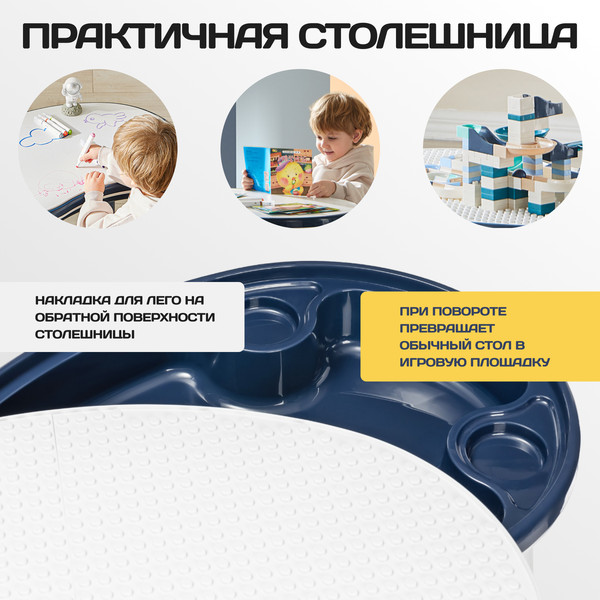Изображение товара Комплект мебели с детским столом NINO Play BS-8830+8833C(Blue)