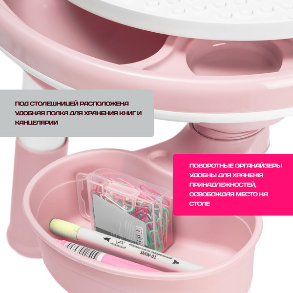 Изображение товара Комплект мебели с детским столом NINO Play BS-8830+8833C(Pink)