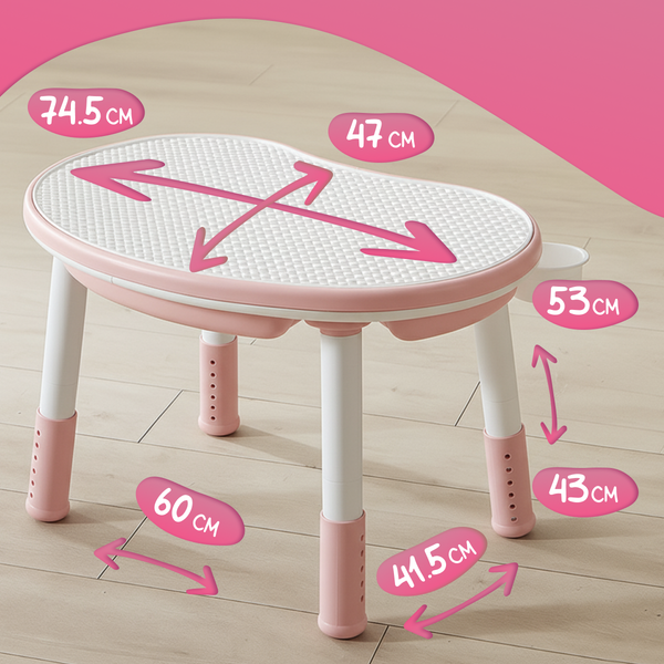 Изображение товара Комплект мебели с детским столом NINO Play BS-8830+8833C(Pink)