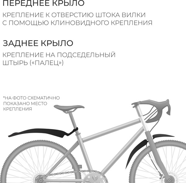 Изображение товара Крылья для велосипеда Dream Bike XGNB-023 / 1911903