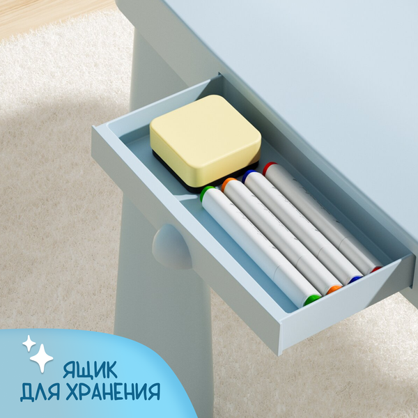 Изображение товара Комплект мебели с детским столом NINO Polo BS-8836(Blue)