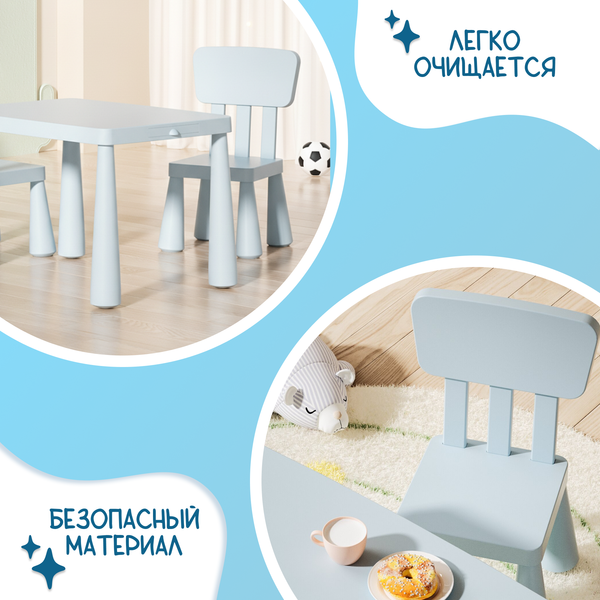 Изображение товара Комплект мебели с детским столом NINO Polo BS-8836(Blue)