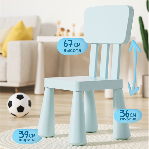 Изображение товара Комплект мебели с детским столом NINO Polo BS-8836(Blue)