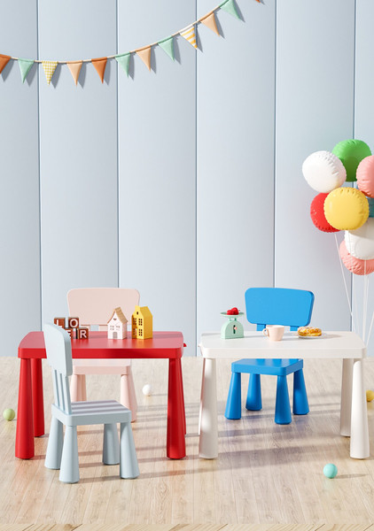 Изображение товара Комплект мебели с детским столом NINO Polo BS-8836(Red)