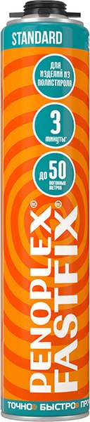 Изображение товара Клей-пена Пеноплэкс Fastfix Standard однокомпонентная (750мл)