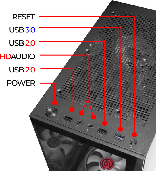 Изображение товара Корпус для компьютера Ginzzu CL305