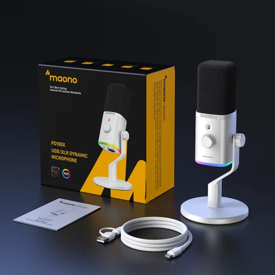 Изображение товара Микрофон Maono PD100X (белый)